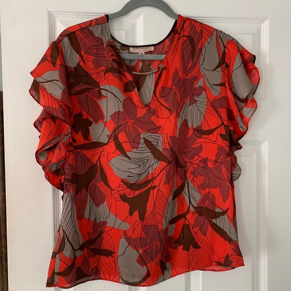 Philosophy flutter sleeve blouse - Picture 1 of 4